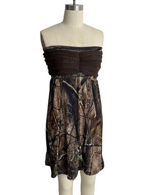 Brown Top Camo Bridesmaid Dress Camo Wedding Dress Camouflage 0